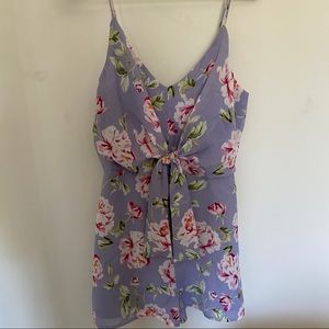 Lush Lavender Floral Romper